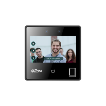 Control de Acceso Standalone Facial, Huella y Tarjeta Dahua® Pantalla 4 SIP - DHI-ASI3214A-W